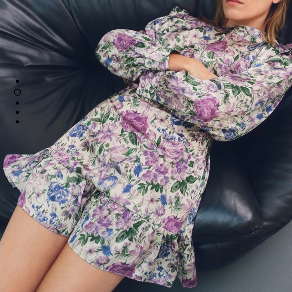 NEVER WORN. WITH TAGS. Floral mini dress